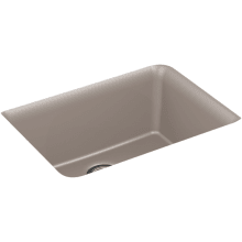 Cairn 24-1/2" Undermount Single Bowl Neoroc Granite Composite Kitchen Sink with Bottom Sink Rack