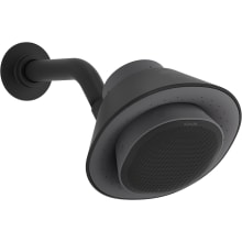 Moxie 2.5 GPM Single Function Shower Head with Wireless Speaker and Amazon Alexa