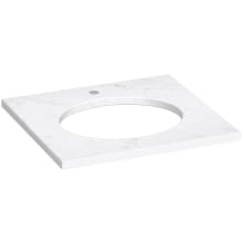 Silestone Quartz 25" Vanity Top with Oval Cutout
