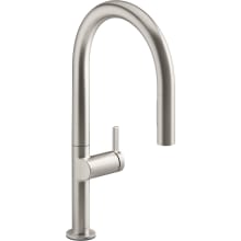 Components 1.5 GPM Single Hole Pull Down Kitchen Faucet with Two Function Sprayhead Featuring DockNetik, ProMotion, and MasterClean Technologies