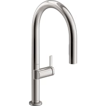 Components 1.5 GPM Single Hole Touchless Pull Down Kitchen Faucet with High-Arch Spout, Response, Sweep Spray, MasterClean, and DockNetik Technology