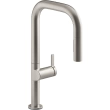 Components 1.5 GPM Single Hole Touchless Pull Down Kitchen Faucet with Angled High-Arch Spout, Response, Sweep, MasterClean, and DockNetik Technologies