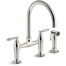 Edalyn by Studio McGee 1.5 GPM Widespread Bridge Kitchen Faucet - Includes Side Spray