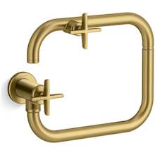 Billet 3.2 GPM Wall Mounted Single Hole Pot Filler with Dual Cross Handles