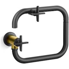 Billet 3.2 GPM Wall Mounted Single Hole Pot Filler with Dual Cross Handles