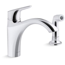 Rival 1.5 GPM Single Hole Kitchen Faucet - Includes Side Spray Escutcheon
