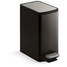 6 Liter Rectangular Trash Can with Quiet-Close Lid