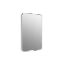 Essential 36" x 24" Transitional Rectangular Metal Framed Bathroom Wall Mirror