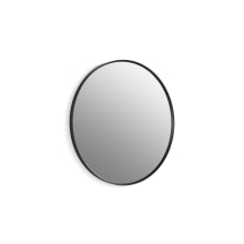 Essential 32" Diameter Transitional Circular Metal Framed Bathroom Wall Mirror