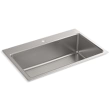 Prologue 33" x 22" Undermount or Drop In Stainless Steel Kitchen Sink