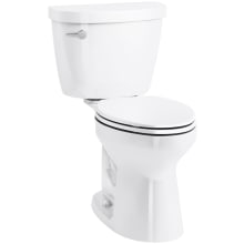 Cimarron 1.6 GPF Two Piece Elongated Chair Height Toilet with Left Hand Lever - Less Seat