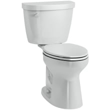 Cimarron 1.6 GPF Two Piece Elongated Chair Height Toilet with Left Hand Lever - Less Seat