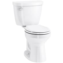 Cimarron 1.6 GPF Two Piece Round Chair Height Toilet with Left Hand Lever - Less Seat