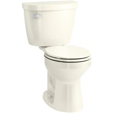 Cimarron 1.28 GPF Two-Piece Round-Front Comfort Height Toilet with Left Hand Trip Lever - Less Seat
