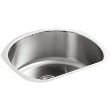 Undertone 24" Single Basin Under-Mount 18-Gauge Stainless Steel Kitchen Sink with SilentShield