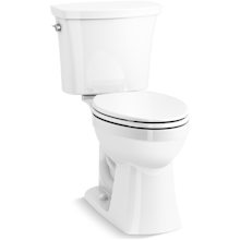 Kelston 1.28 GPF Two Piece Elongated Chair Height Toilet with Left Hand Lever - Less Seat