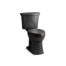 Kelston 1.28 GPF Two Piece Elongated Chair Height Toilet with Left Hand Lever - Less Seat