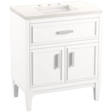 Southerk 30" Free Standing Single Basin Vanity Set with Cabinet, and Quartz Vanity Top