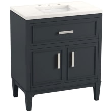 Southerk 30" Free Standing Single Basin Vanity Set with Cabinet, and Quartz Vanity Top