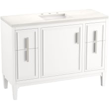 Southerk 48" Free Standing Single Basin Vanity Set with Cabinet, and Quartz Vanity Top