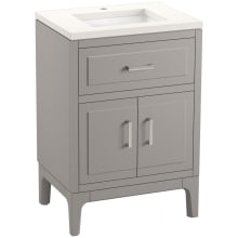 Seer 24" Free Standing Single Basin Vanity Set with Cabinet, and Quartz Vanity Top