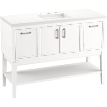 Winnow 48" Free Standing Single Basin Vanity Set with Cabinet, and Quartz Vanity Top