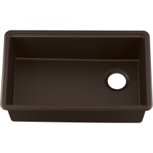 Billings 29-1/2" Undermount Single Basin Stone Composite Kitchen Sink with Basin Rack, Colander, Cutting Board and Drain Board