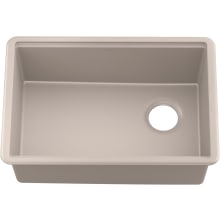 Billings 26-1/2" Undermount Single Basin Stone Composite Kitchen Sink with Basin Rack