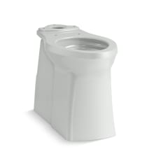 Corbelle Tall Elongated Toilet Bowl Only with Skirted Trapway