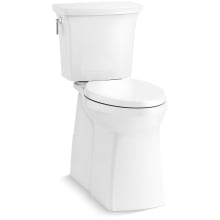 Corbelle Tall 1.28 GPF Two Piece Elongated Chair Height Toilet With Left Hand Lever