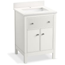 Malin by Studio McGee 25" Free Standing Single Basin Vanity Set with Cabinet and Quartz Vanity Top