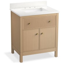 Malin by Studio McGee 31" Free Standing Single Basin Vanity Set with Cabinet and Quartz Vanity Top