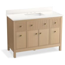 Malin by Studio McGee 49" Free Standing Single Basin Vanity Set with Cabinet and Quartz Vanity Top