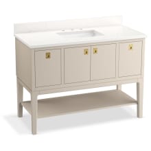 Seagrove by Studio McGee 49" Free Standing Single Basin Vanity Set with Cabinet and Quartz Vanity Top