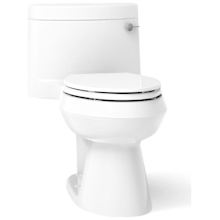 Cimarron 1.28 GPF Elongated One-Piece Comfort Height Toilet with Right Hand Trip Lever and AquaPiston Flush Technology - Seat Included