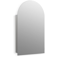 Verdera 20" x 34" Frameless Arched Single Door Medicine Cabinet