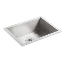 Vault 24" Undermount Single Basin Stainless Steel Kitchen Sink with SilentShield Technology