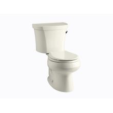 1.28 GPF Two-Piece Round Toilet with 14" Rough In, Right Hand Trip Lever, Insuliner and Tank Locks from the Wellworth Collection
