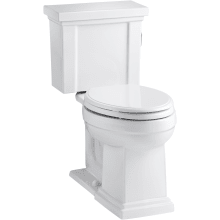 Tresham 1.28 GPF Elongated Chair Height Toilet with Right Hand Lever - Less Seat