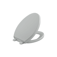 Reveal Elongated Closed-Front Toilet Seat with Grip Tight Bumpers, Quiet-Close Seat, and Quick-Attach Hinges