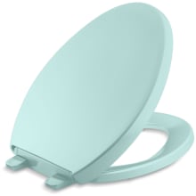 Reveal Elongated Closed-Front Toilet Seat with Grip Tight Bumpers, Quiet-Close Seat, and Quick-Attach Hinges