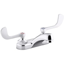 Triton Bowe 0.5 GPM Deck Mounted Bathroom Faucet with Wristblade Handles and Laminar Flow