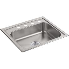 Toccata 15" Single Basin Drop-In Stainless Steel Kitchen Sink with SilentShield Technology