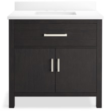 Kresla 37" Free Standing Single Basin Vanity Set with Cabinet and Quartz Vanity Top