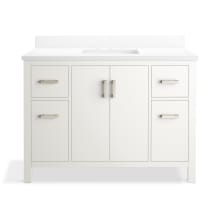 Kresla 49" Free Standing Single Basin Vanity Set with Cabinet and Quartz Vanity Top