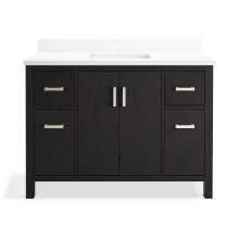 Kresla 49" Free Standing Single Basin Vanity Set with Cabinet and Quartz Vanity Top