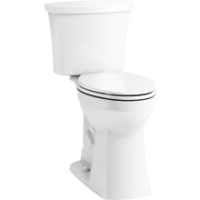 Kelston 1.28 GPF Two Piece Elongated Comfort Height Toilet with Right Hand Lever, CleanCoat Surface, Revolution 360 Flush, and AquaPiston Canister