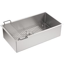 Strive 32" Single Basin Undermount 16-Gauge Stainless Steel Kitchen Sink with SilentShield