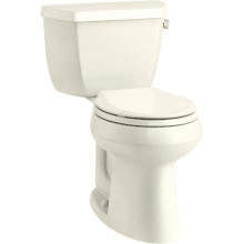 Highline 1.28 GPF Two Piece Round Chair Height Toilet with Right Hand Lever - Less Seat