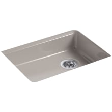 Riverby 25" Single Basin Enameled Cast Iron Kitchen Sink for Undermount Installations